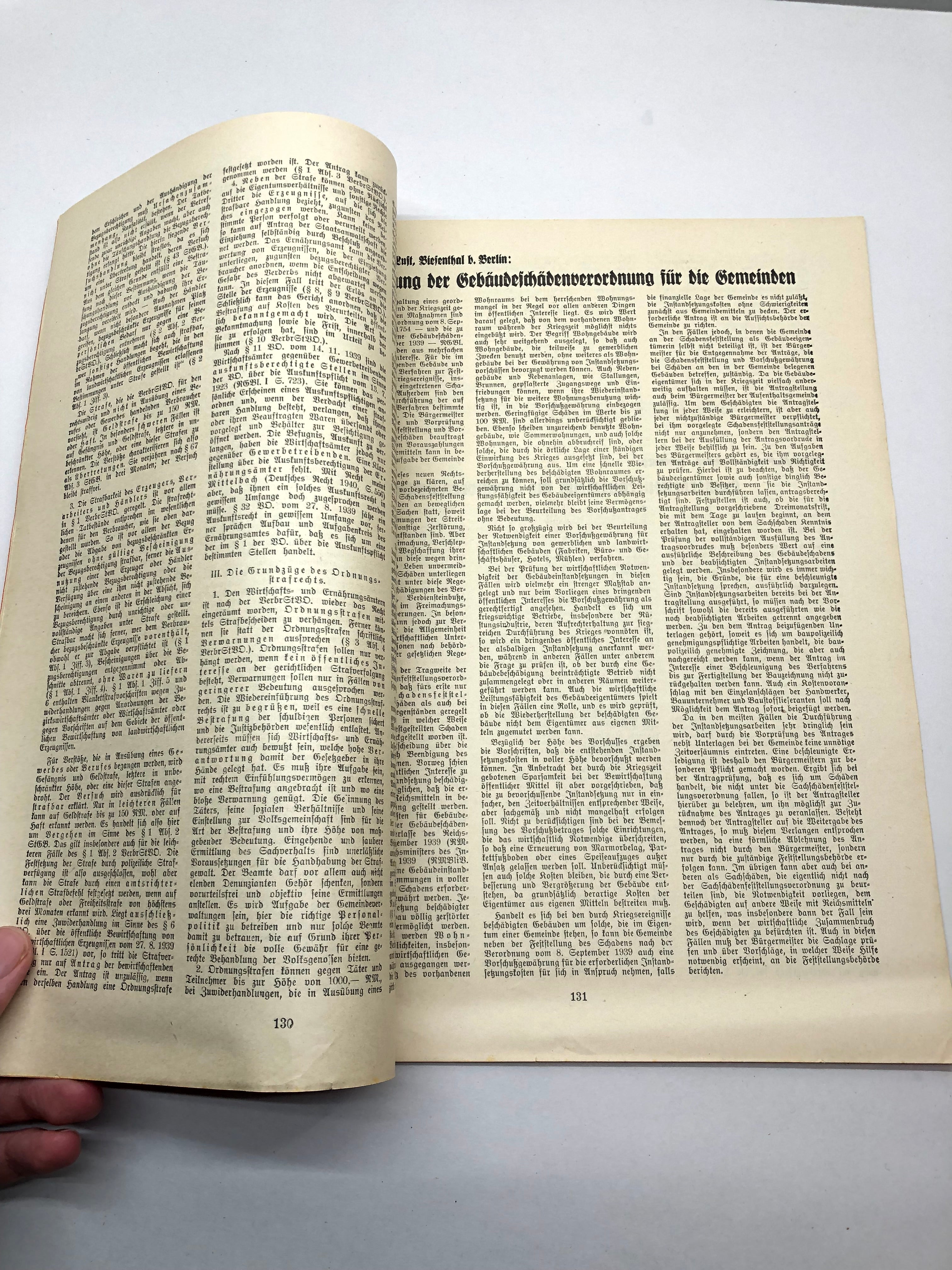 Original WW2 German Political Local Magazine / Newspaper - The Militaria Shop