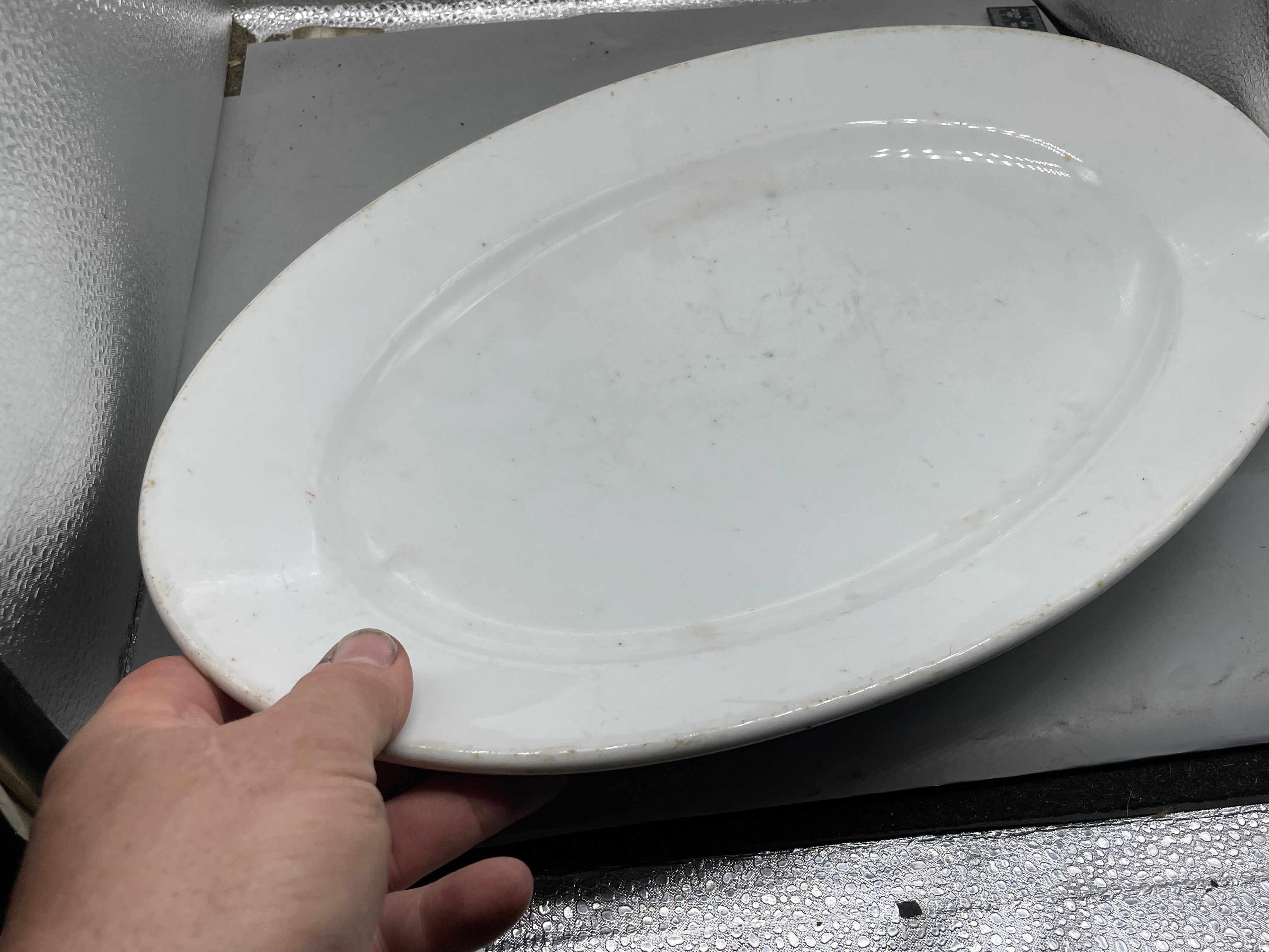 Original WW2 German Luftwaffe Porcelain Serving Platter - Dated 1939 - The Militaria Shop