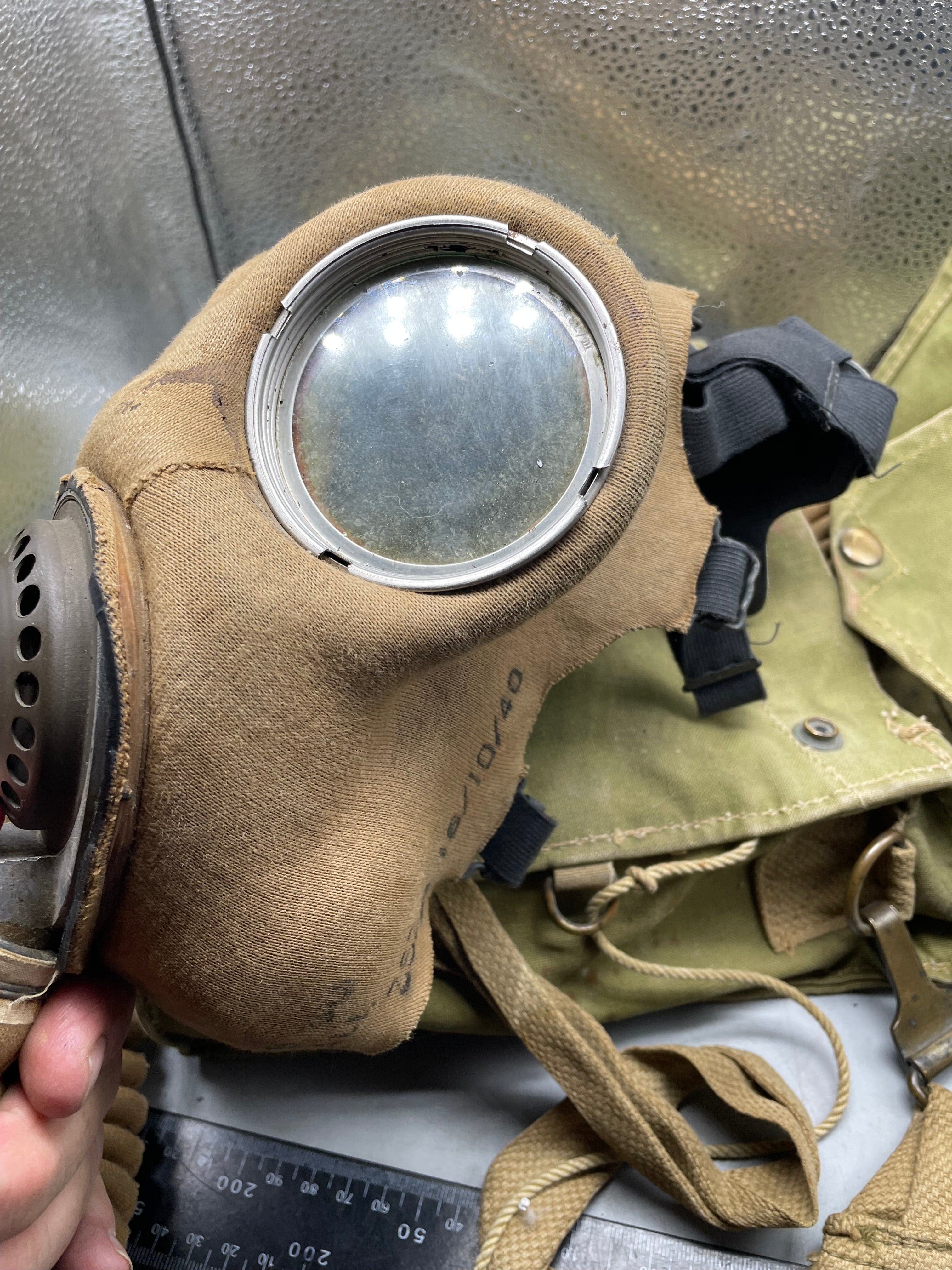 Original WW2 British Army Long-Hose Gas Mask with Bag - The Militaria Shop