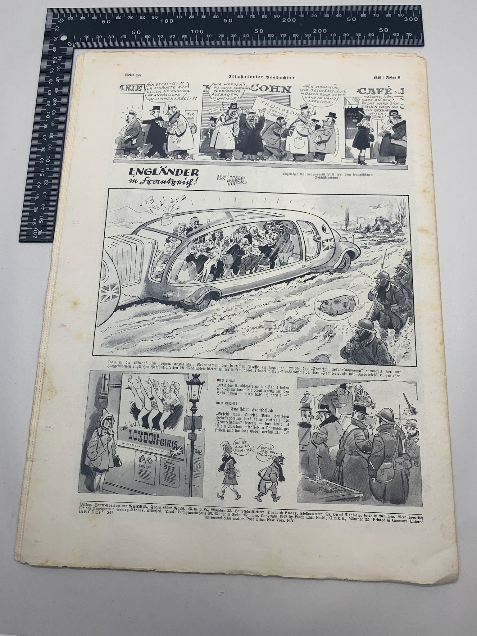 JB Juustrierter Beobachter NSDAP Magazine Original WW2 German - 9th February 1940 - The Militaria Shop