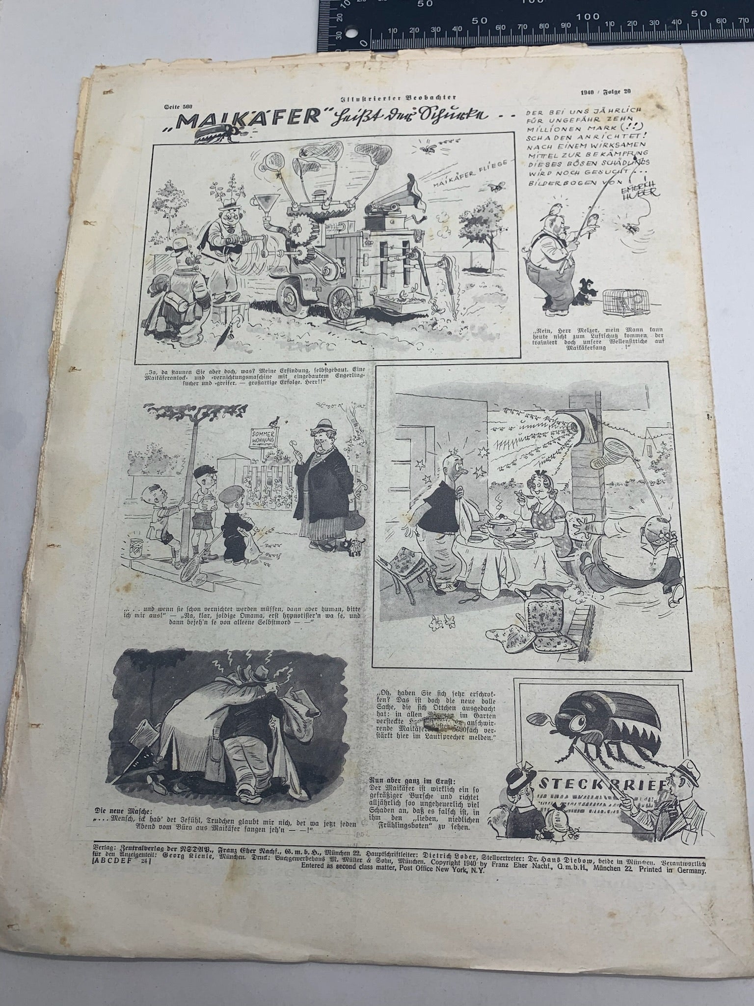 JB Juustrierter Beobachter NSDAP Magazine Original WW2 German - 16th May 1940 - The Militaria Shop