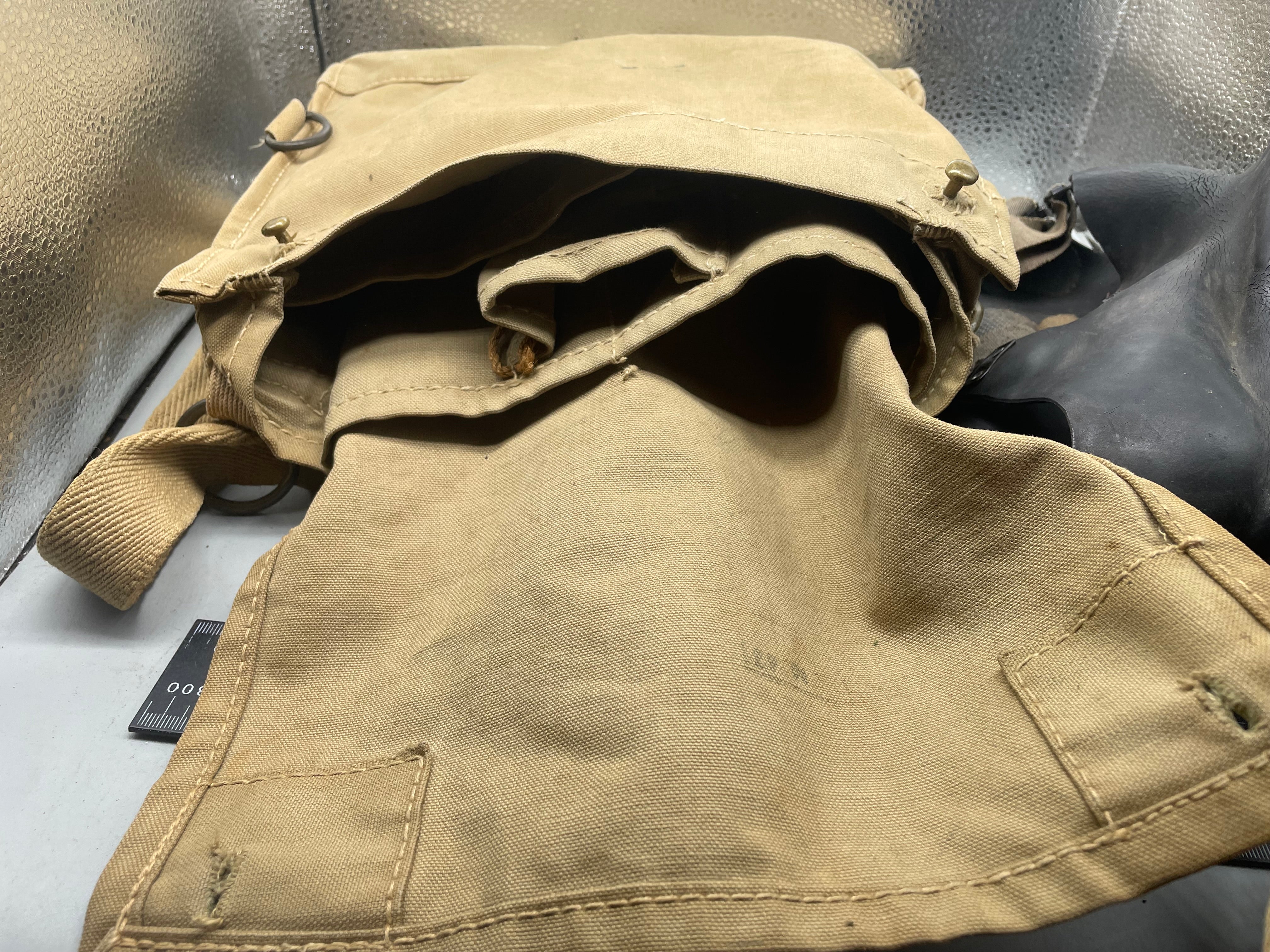 Original WW2 British Army Long-Hose Gas Mask with Bag - The Militaria Shop
