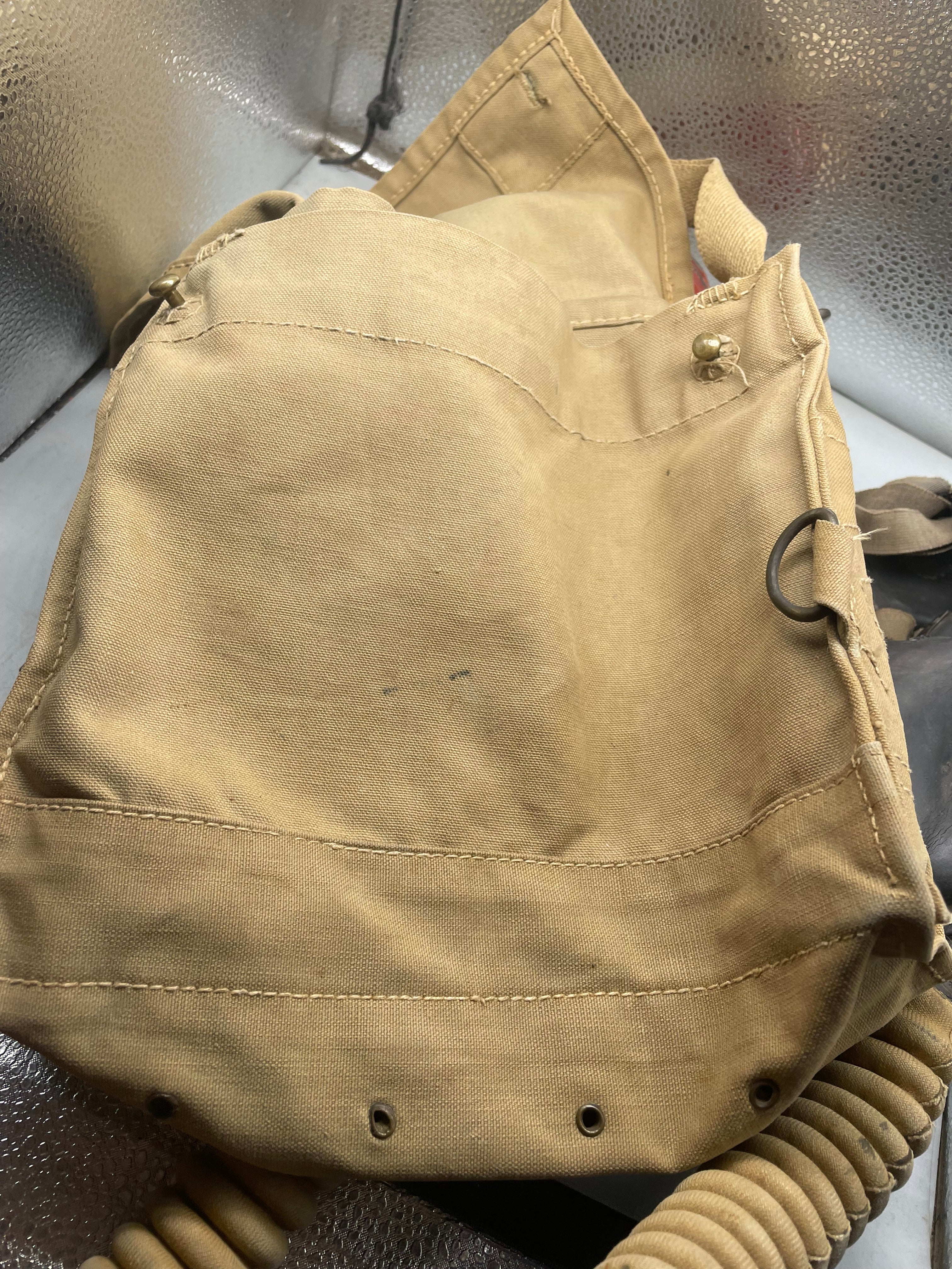 Original WW2 British Army Long-Hose Gas Mask with Bag - The Militaria Shop
