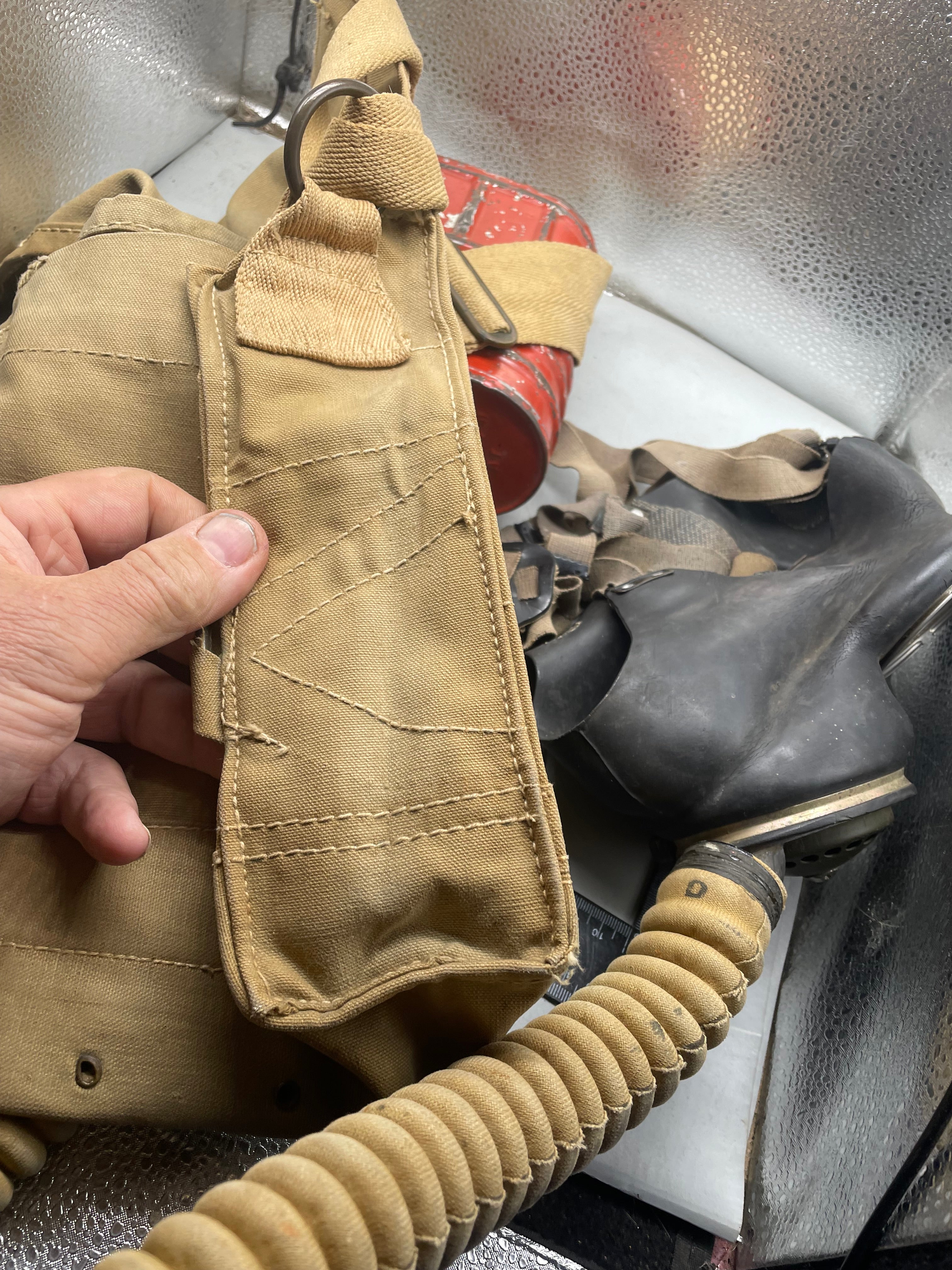 Original WW2 British Army Long-Hose Gas Mask with Bag - The Militaria Shop