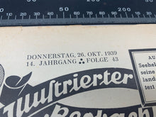 Load image into Gallery viewer, JB Juustrierter Beobachter NSDAP Magazine Original WW2 German - 26th October 1939 - The Militaria Shop