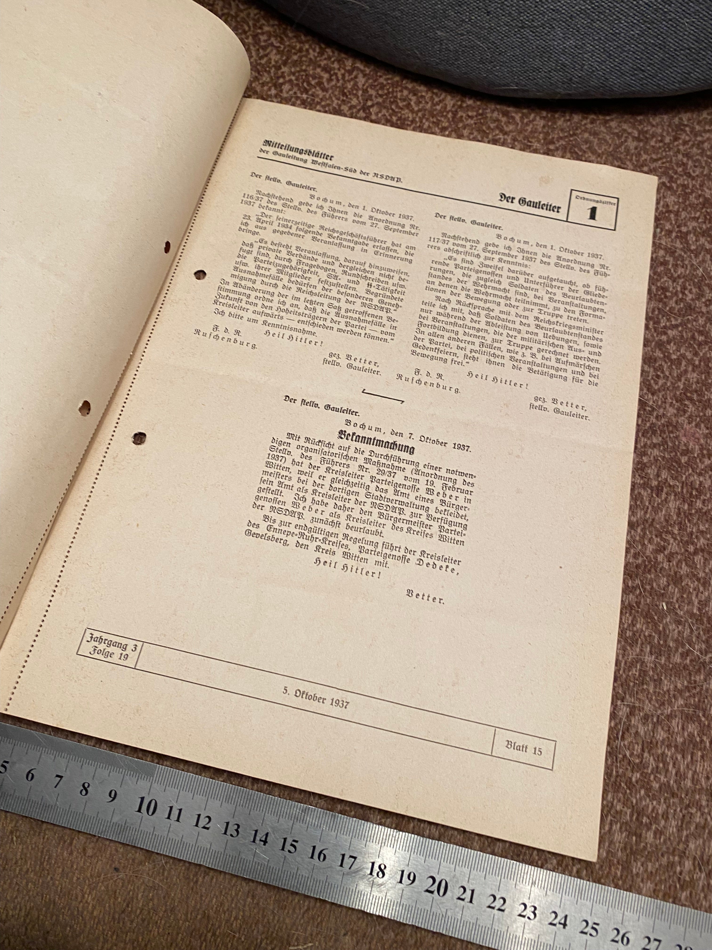 An interesting WW2 German NSDAP advertising information sheet / pamphlet. - The Militaria Shop