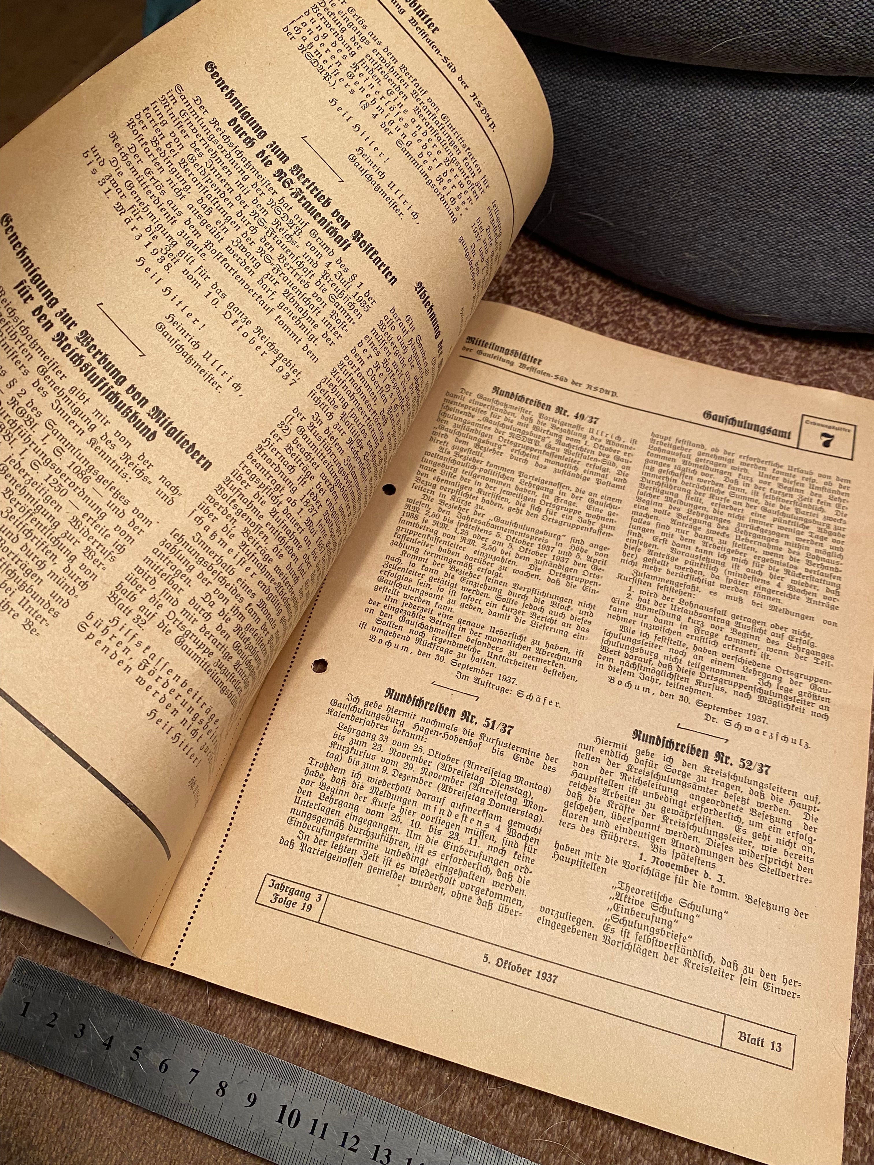 An interesting WW2 German NSDAP advertising information sheet / pamphlet. - The Militaria Shop