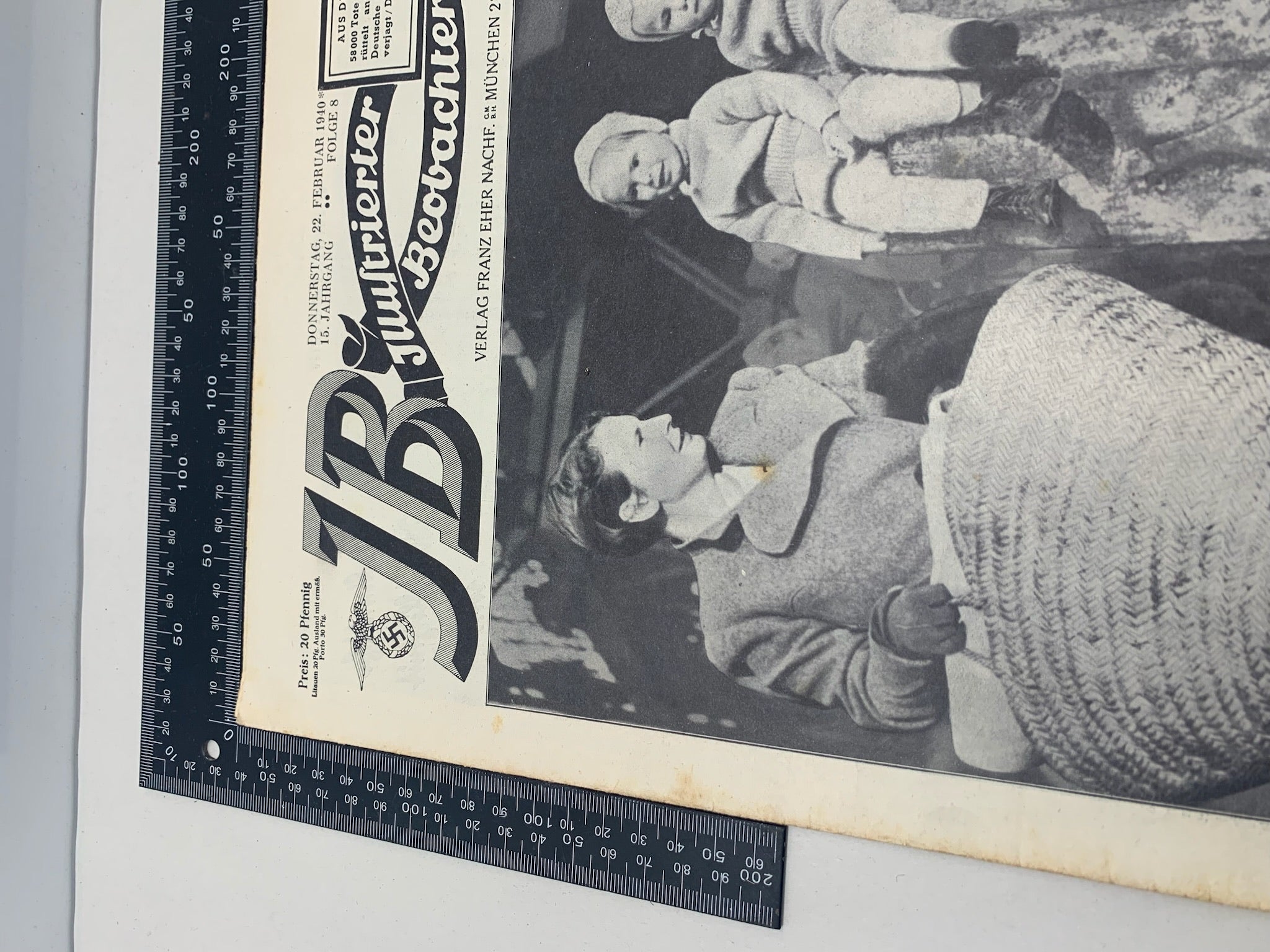 JB Juustrierter Beobachter NSDAP Magazine Original WW2 German - 22nd February 1940 - The Militaria Shop