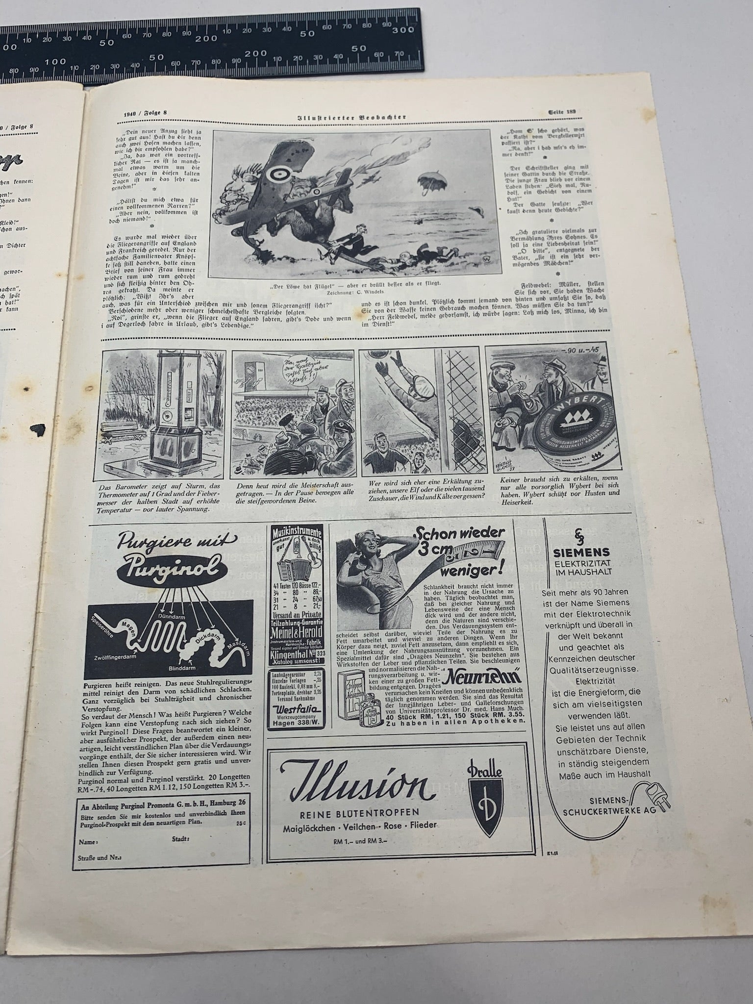 JB Juustrierter Beobachter NSDAP Magazine Original WW2 German - 22nd February 1940 - The Militaria Shop