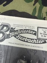 Load image into Gallery viewer, JB Juustrierter Beobachter NSDAP Magazine Original WW2 German - 9th January 1941 - The Militaria Shop