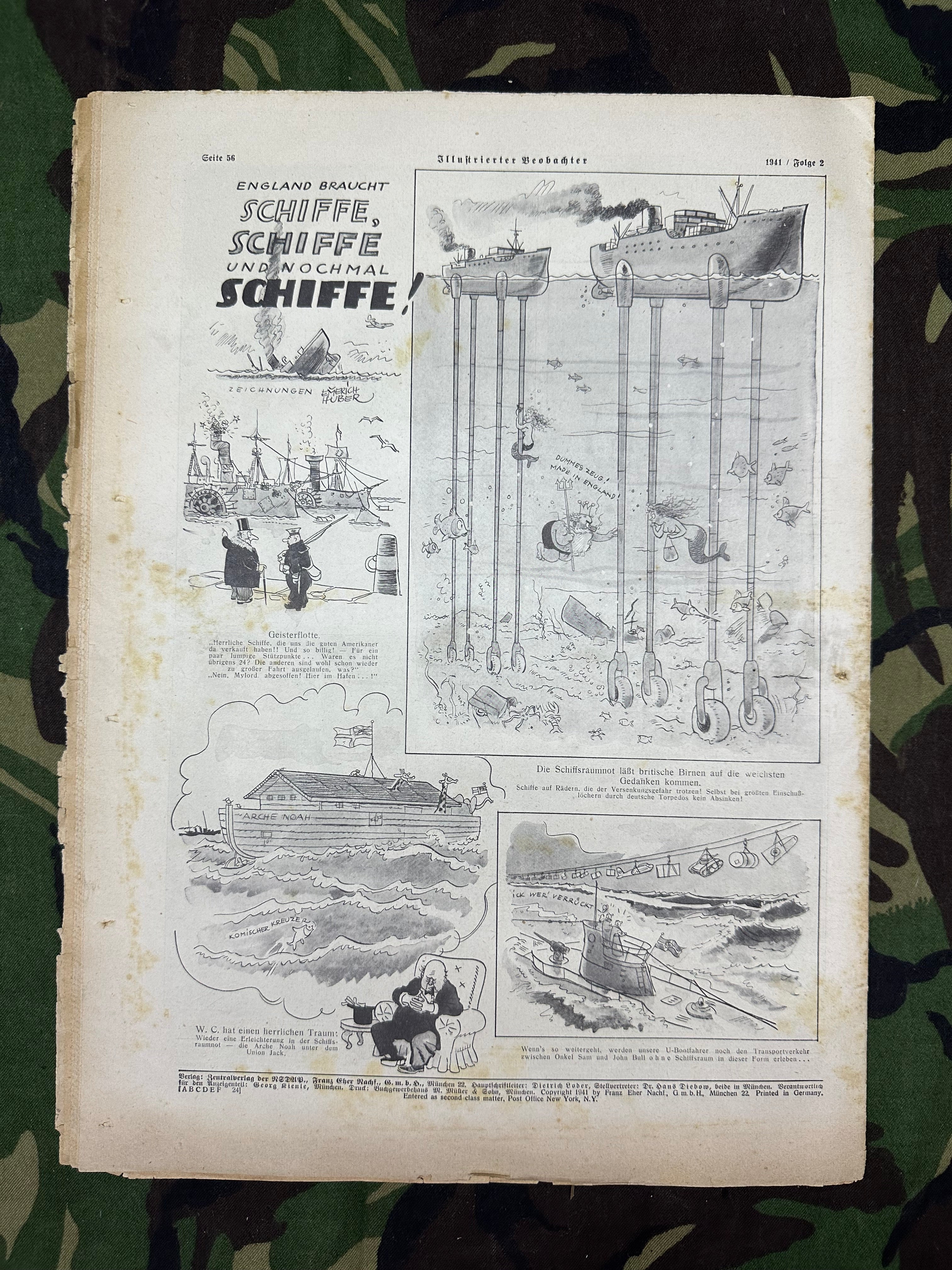 JB Juustrierter Beobachter NSDAP Magazine Original WW2 German - 9th January 1941 - The Militaria Shop