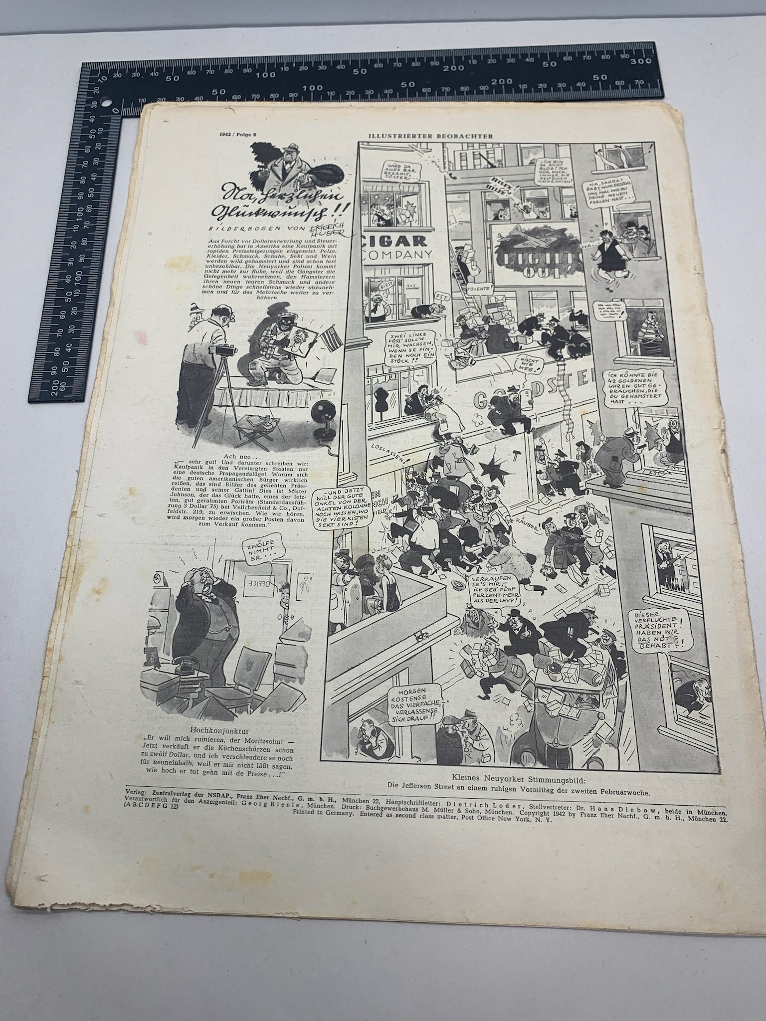 JB Juustrierter Beobachter NSDAP Magazine Original WW2 German - 19th February 1942 - The Militaria Shop
