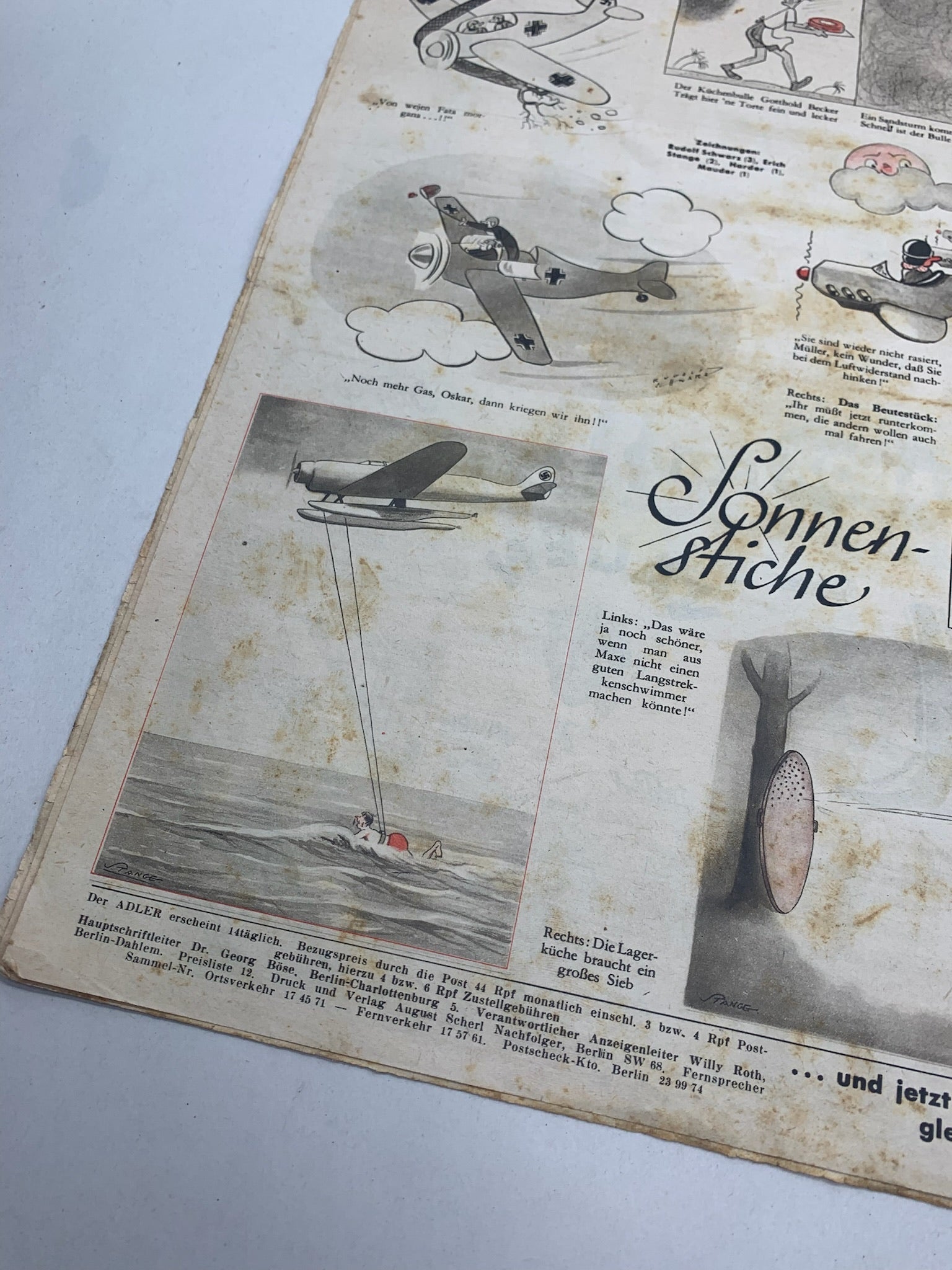 Der Adler Luftwaffe Magazine Original WW2 German - 1st September 1942 - The Militaria Shop