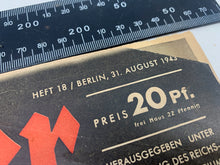 Load image into Gallery viewer, Der Adler Luftwaffe Magazine Original WW2 German - 31st August 1943 - The Militaria Shop