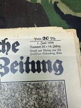 Load image into Gallery viewer, Original WW2 German Propaganda Magazine - 1st June 1939 - The Militaria Shop