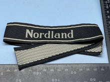 Load image into Gallery viewer, WW2 German SS Nordland Cuff Title - The Militaria Shop
