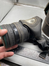 Load image into Gallery viewer, Original British Civilian Gas Mask in Private Purchase Carrying Tin - The Militaria Shop