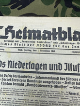 Load image into Gallery viewer, Original WW2 German Party Heimatblatt Political Newspaper - 1st November 1940 - The Militaria Shop