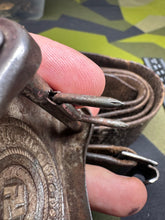 Load image into Gallery viewer, Original WW2 German Elite SS Late War Overhoff Steel Buckle & Belt Set - The Militaria Shop