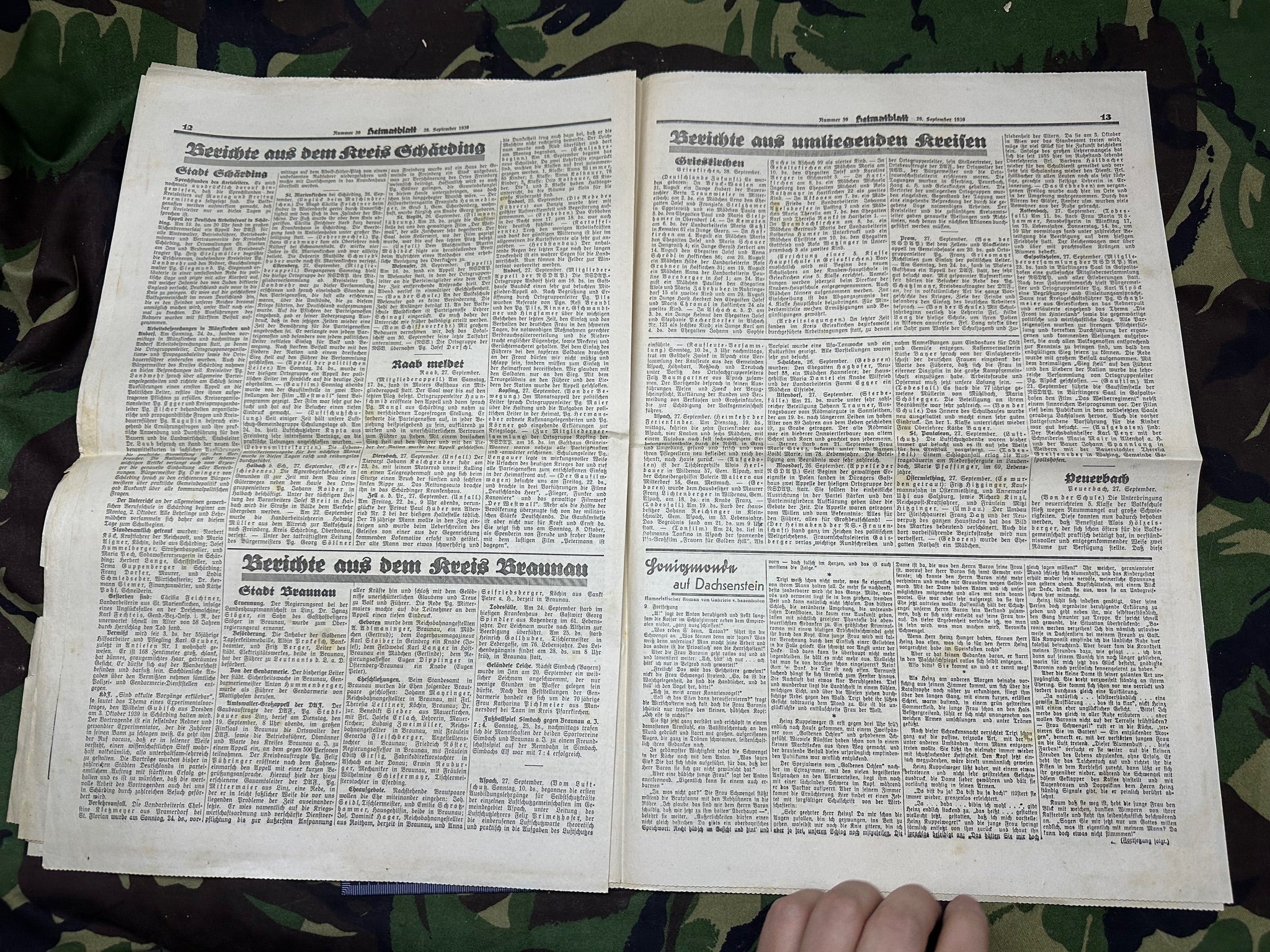 Original WW2 German Heimatblatt Political Newspaper - 29th September 1939 - The Militaria Shop