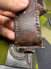 Load image into Gallery viewer, Original WW2 German Elite SS Late War Overhoff Steel Buckle & Belt Set - The Militaria Shop