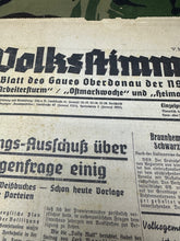 Load image into Gallery viewer, Original WW2 German NSDAP VOLKSSTIMME Political Newspaper - 6th July 1938 - The Militaria Shop