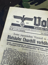 Load image into Gallery viewer, Original WW2 German NSDAP VOLKSSTIMME Political Newspaper - 6th March 1942 - The Militaria Shop