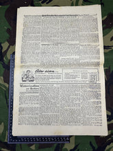 Load image into Gallery viewer, Original WW2 German NSDAP VOLKSSTIMME Political Newspaper - 6th March 1942 - The Militaria Shop