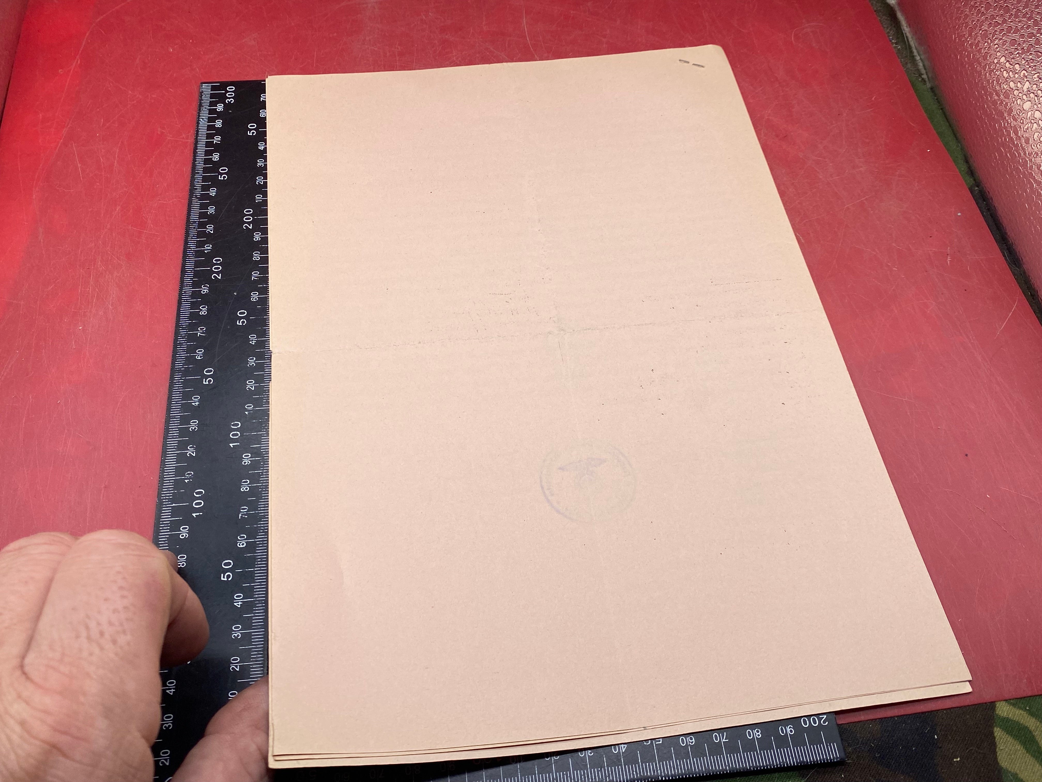 A WW2 German 1935 Dated NSDAP Document. With Stamps etc - The Militaria Shop