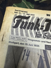 Load image into Gallery viewer, Original WW2 German Radio Magazine - June 1935 - The Militaria Shop