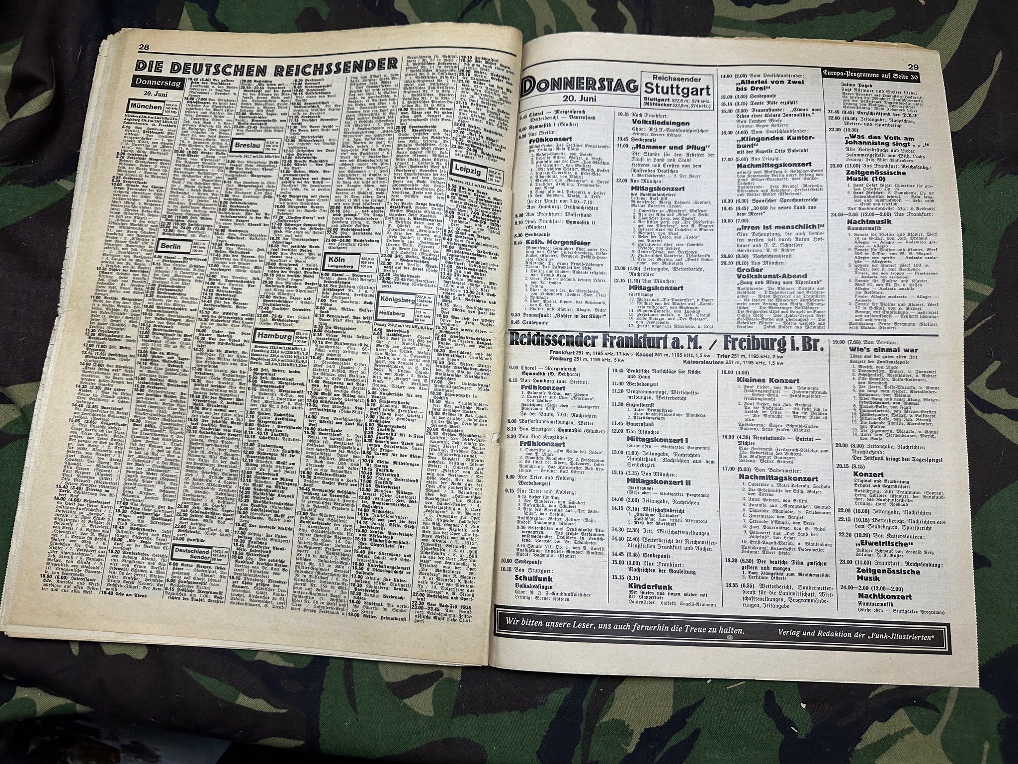 Original WW2 German Radio Magazine - June 1935 - The Militaria Shop