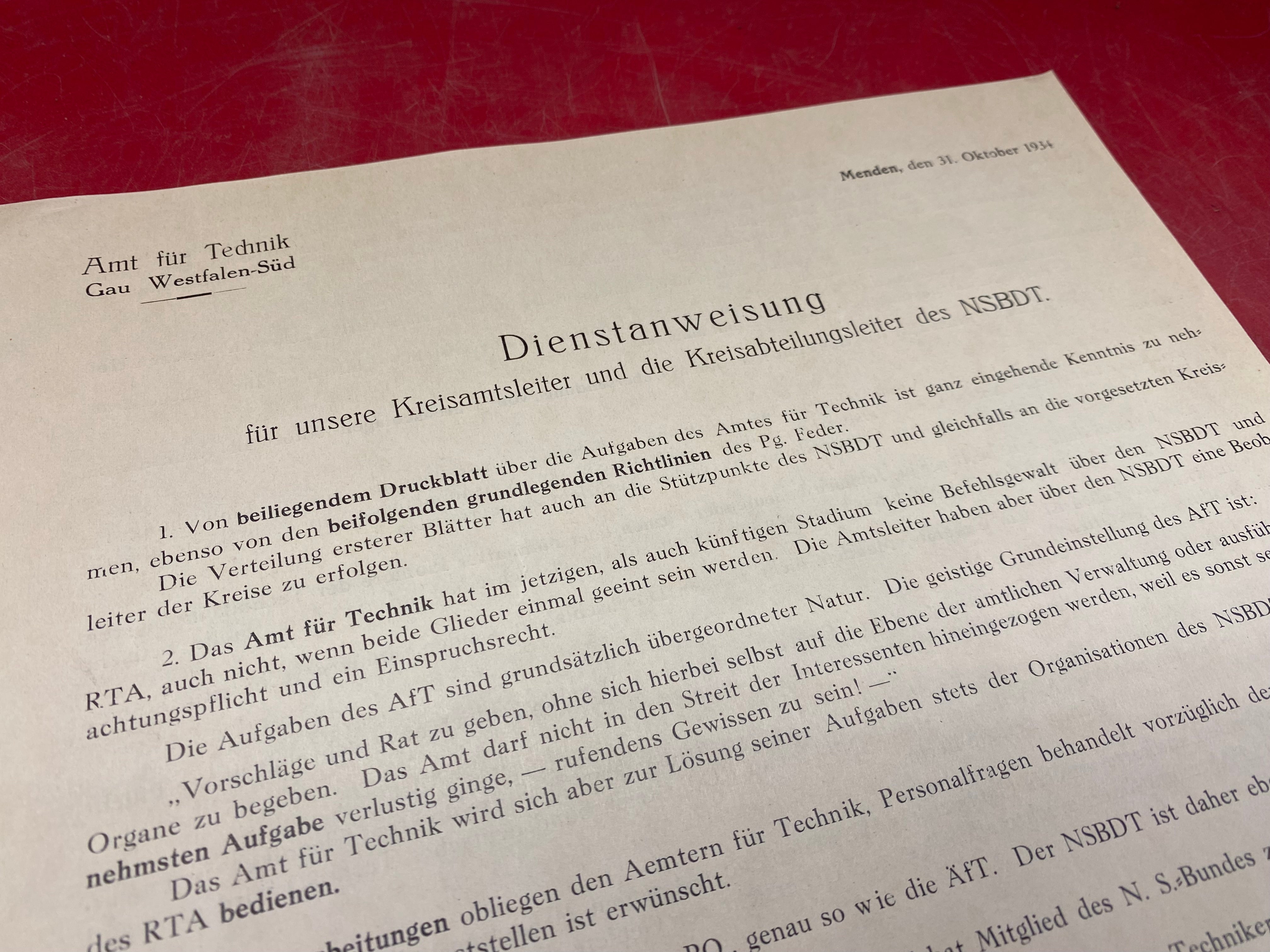 An Interesting NSADP Letter with Impressive Stamp - The Militaria Shop
