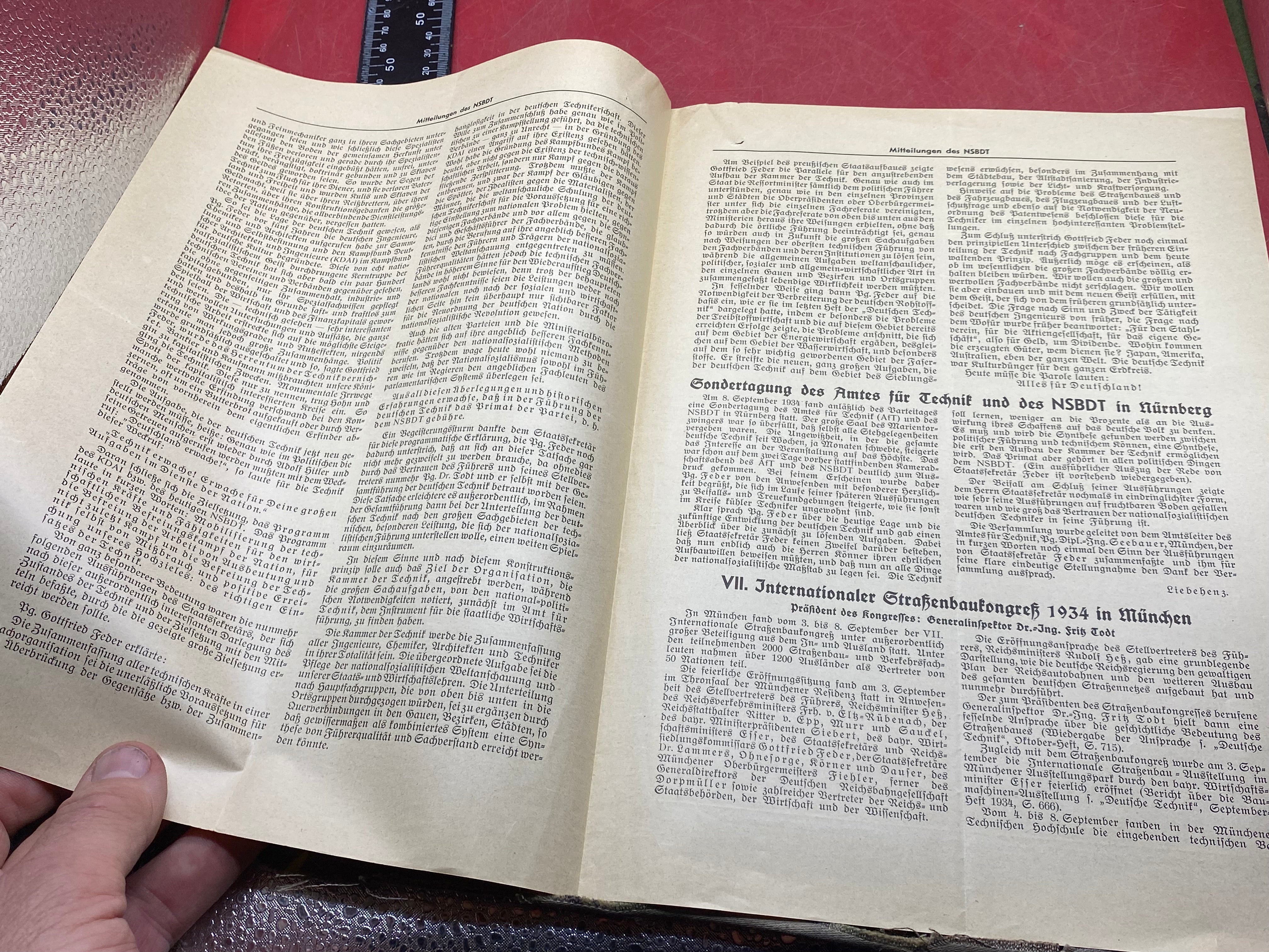 WW2 German NSBDT Leaflet - Possibly Technical Engineering Related. - The Militaria Shop