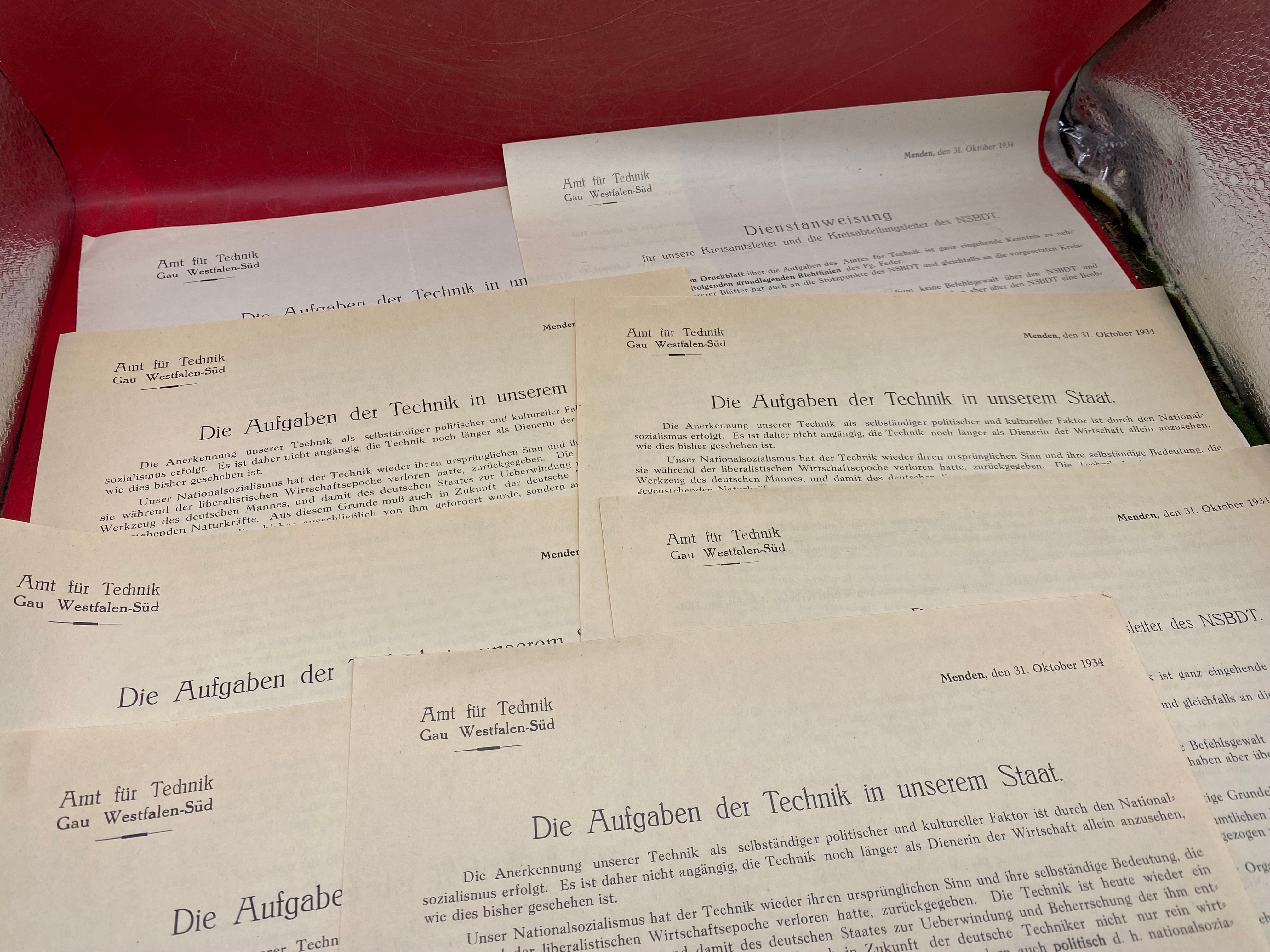 Group of WW2 German Technical School Letters. - The Militaria Shop