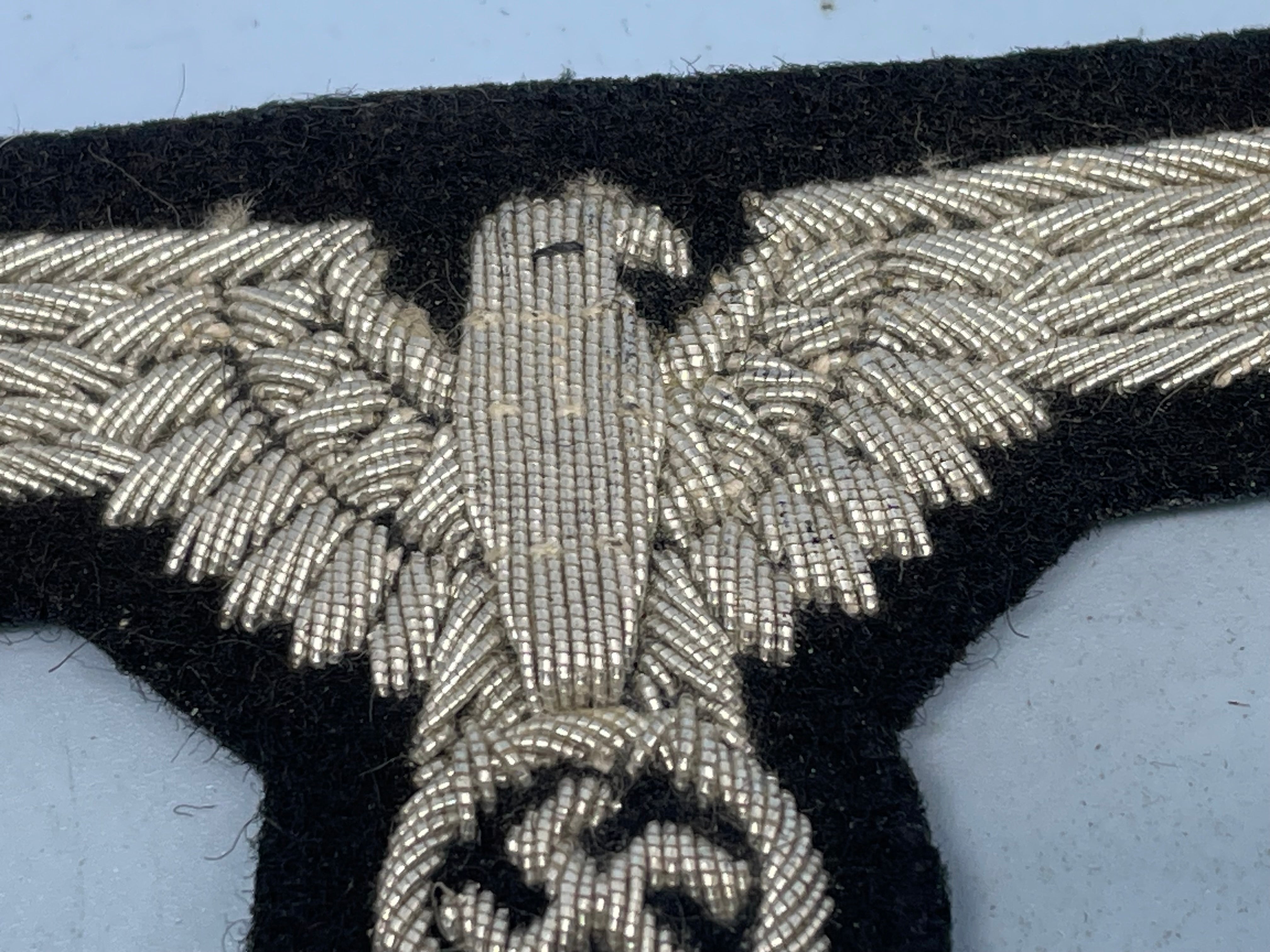 Reproduction WW2 German Officers bullion Sleeve Eagle - The Militaria Shop