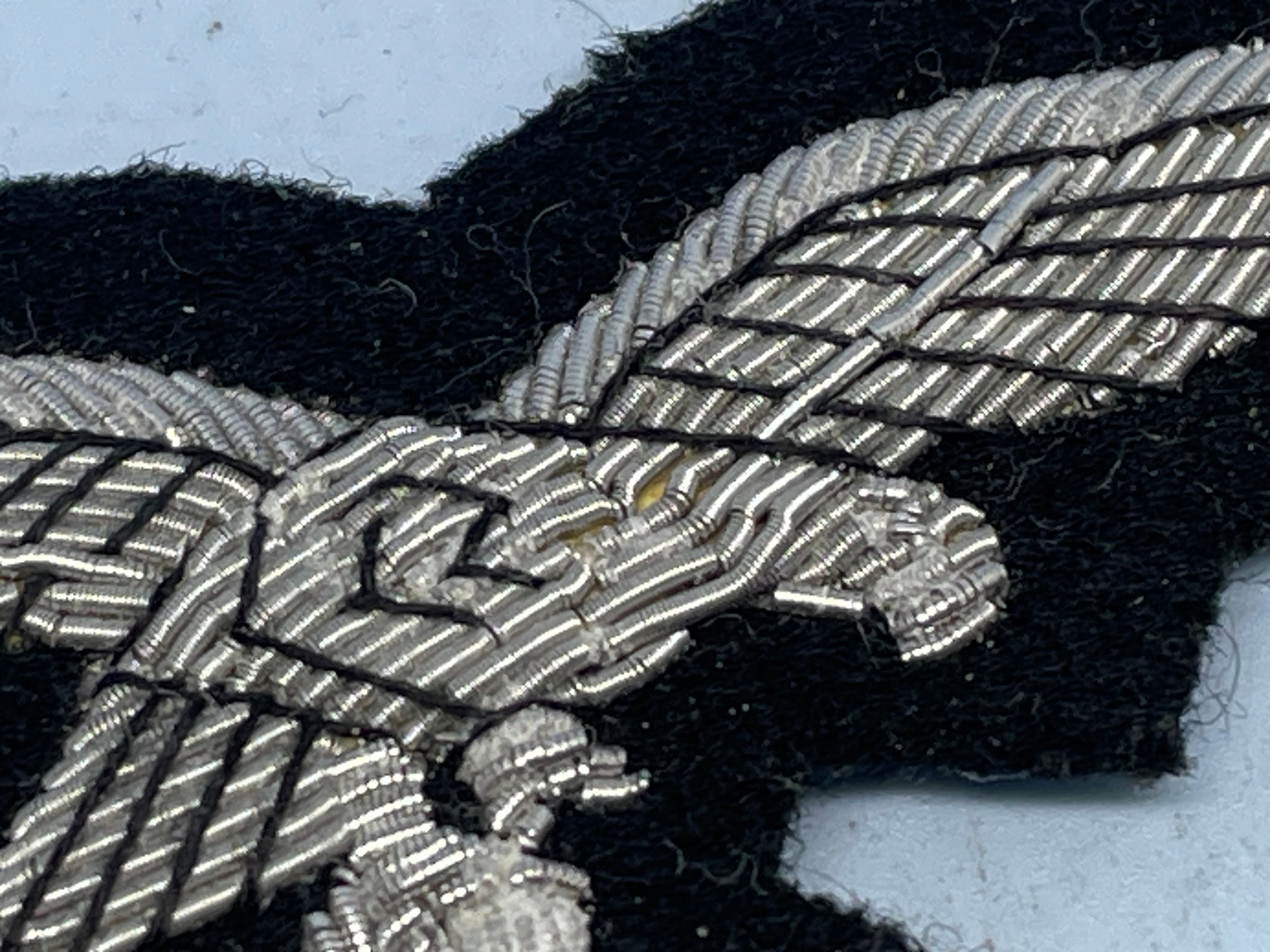 Reproduction WW2 German Luftwaffe Officer's Bullion Breast Eagle - The Militaria Shop