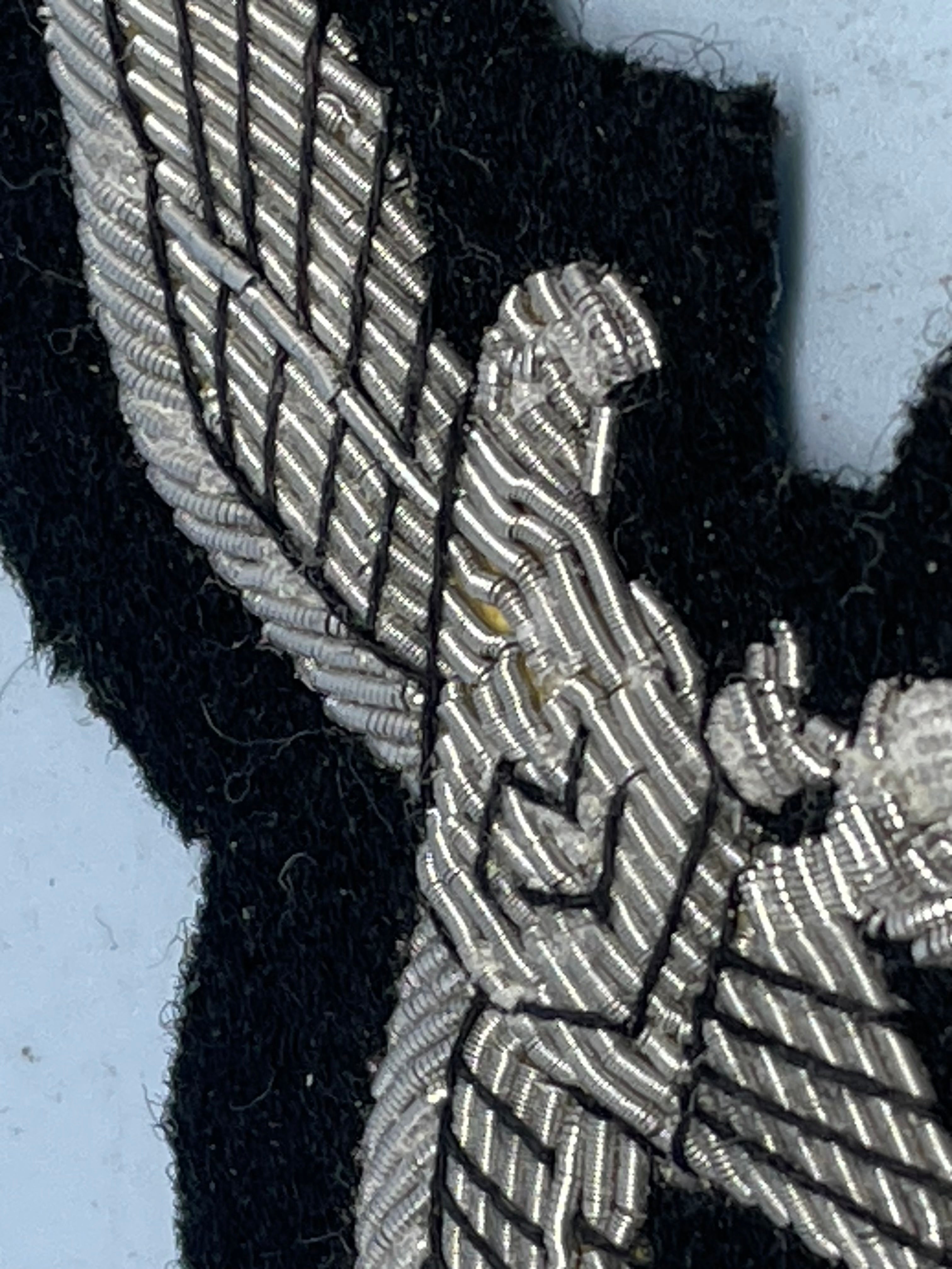 Reproduction WW2 German Luftwaffe Officer's Bullion Breast Eagle - The Militaria Shop