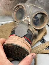 Load image into Gallery viewer, A WW2 British Home Front Wardens / Fire Watchers Gas Mask & Bag - The Militaria Shop