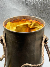 Load image into Gallery viewer, Original British Civilian Gas Mask Private Purchase Carrying Tin 1940 Dated - The Militaria Shop