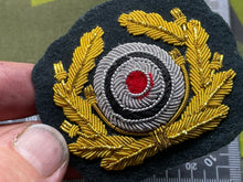 Lade das Bild in den Galerie-Viewer, WW2 German Kriegsmarine / Army Cap Wreath & Roundel