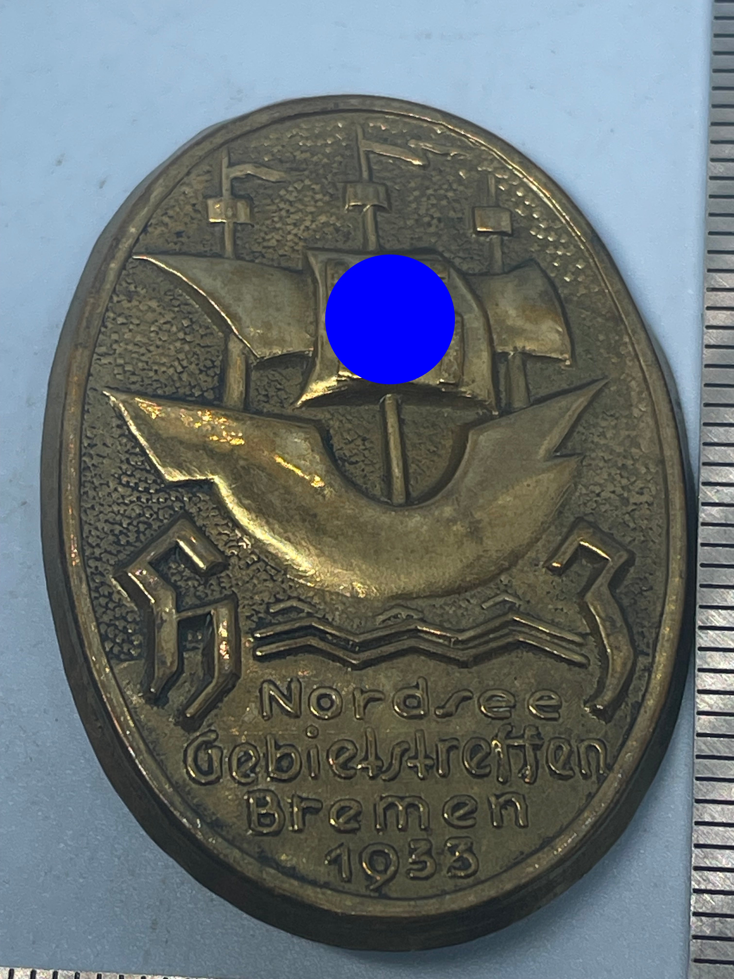Original Hitler Youth (HJ) Nordsee Gebietstreffen Bremen 1933 Rally Badge - The Militaria Shop