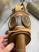 Lade das Bild in den Galerie-Viewer, Original WW2 French Army Gas Mask in Tin - in Superb Condition