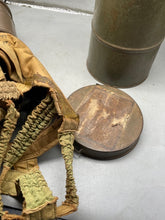 Lade das Bild in den Galerie-Viewer, Original WW2 French Army Gas Mask in Tin - in Superb Condition