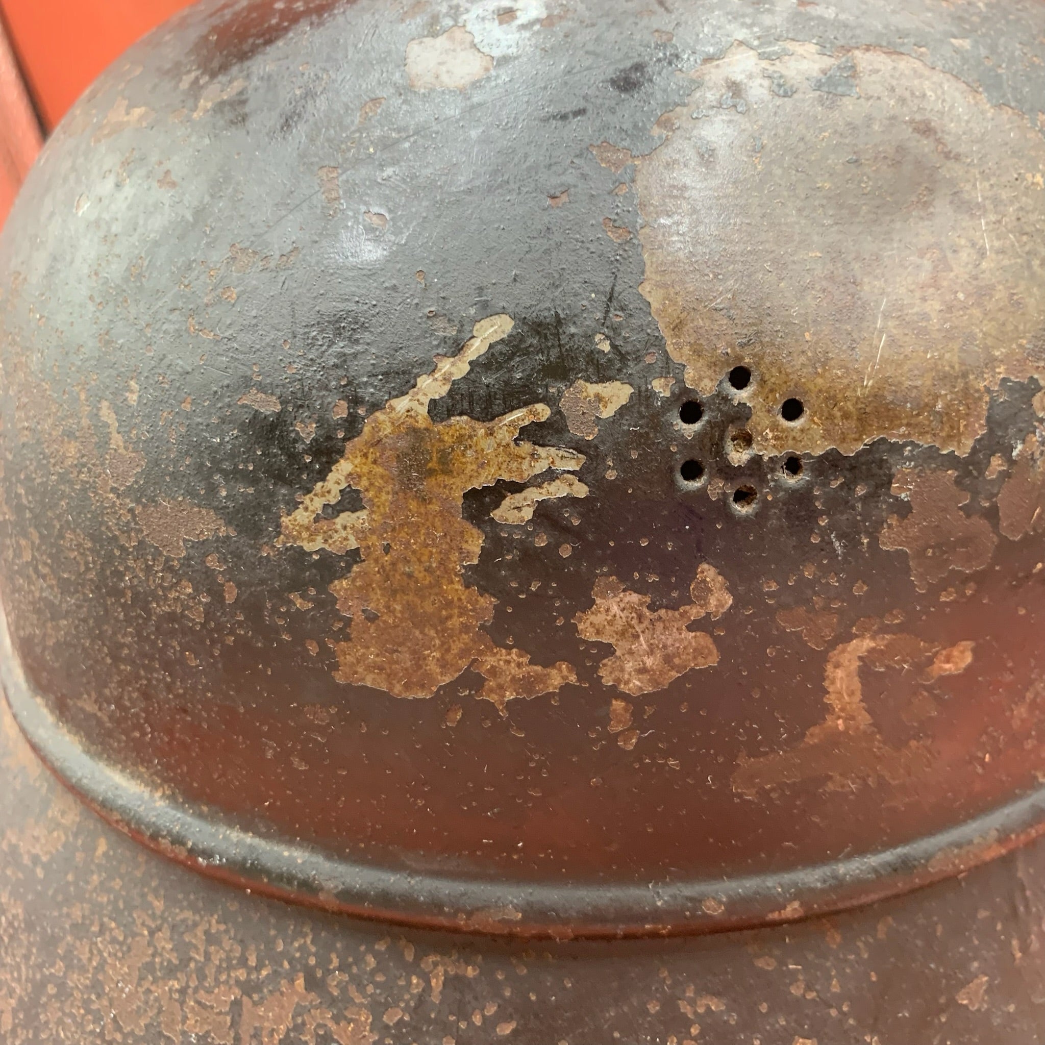 Original WW2 German Luftshutz Civil Defence Helmet - Complete - The Militaria Shop