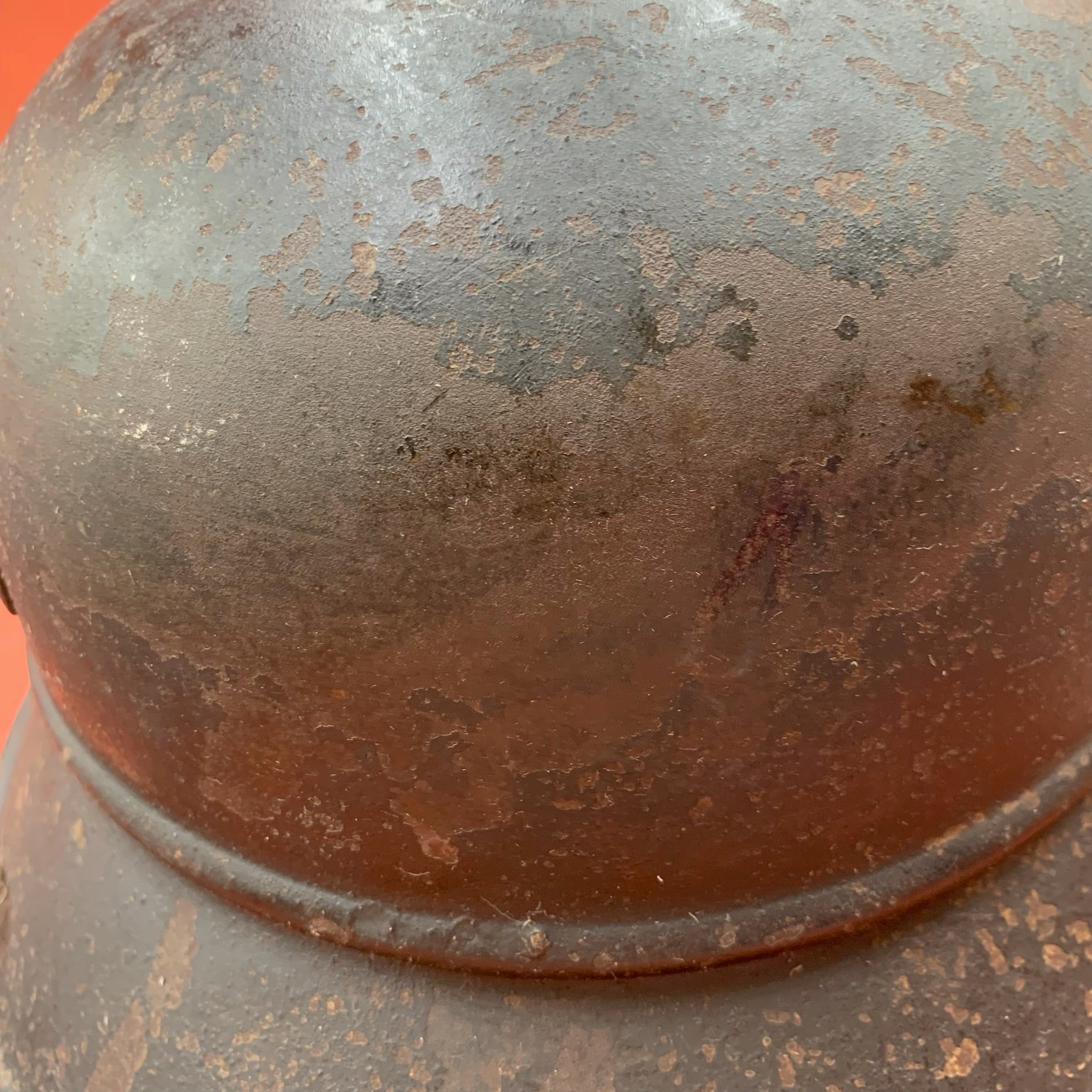 Original WW2 German Luftshutz Civil Defence Helmet - Complete - The Militaria Shop