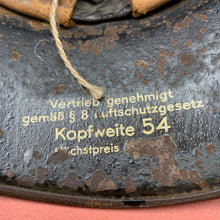 Charger l'image dans la galerie, Original WW2 German Luftshutz Civil Defence Helmet - Complete