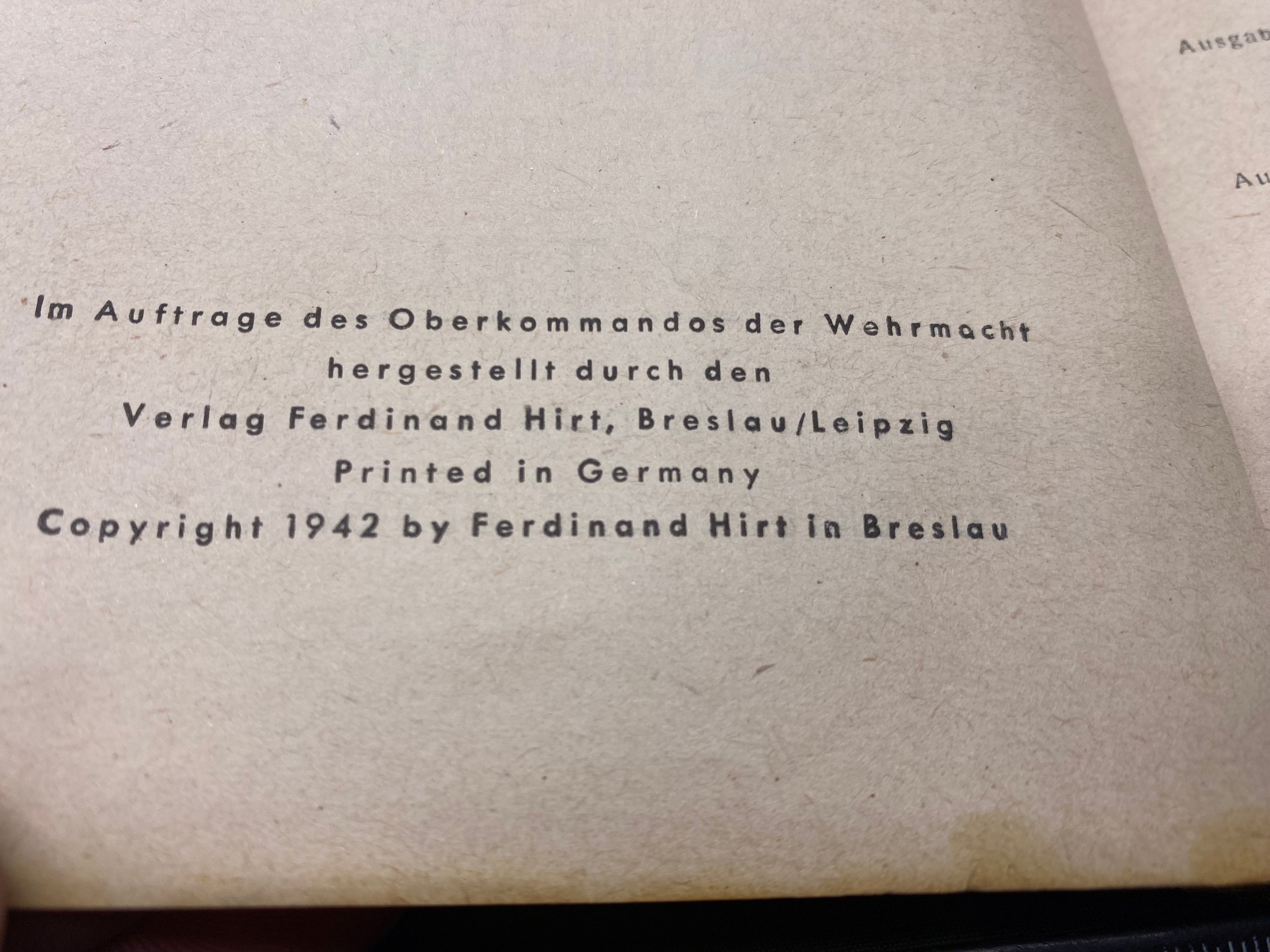 Original WW2 German Army - 1942 Dated Technical Manual for Engineering School - The Militaria Shop