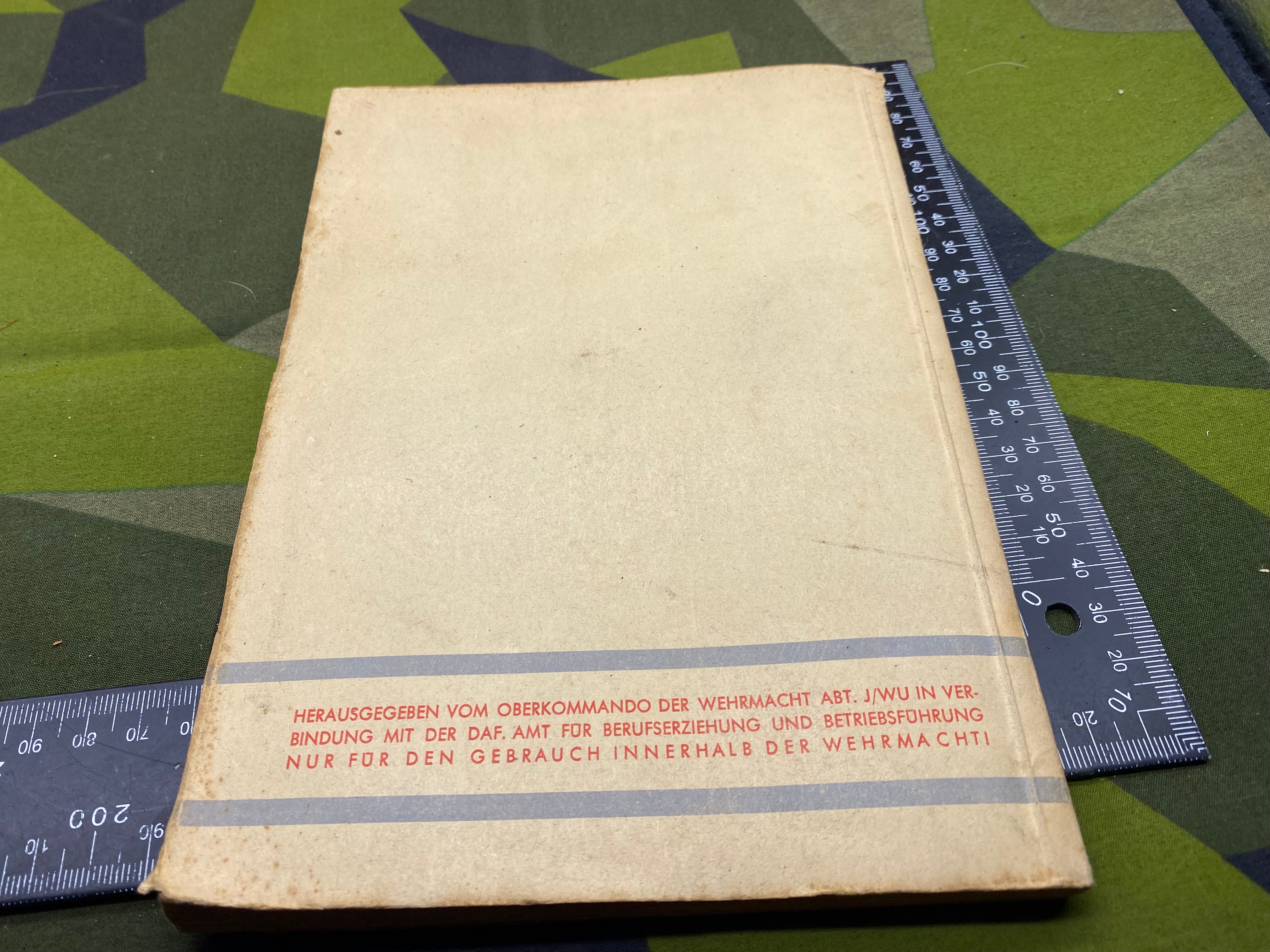 Original WW2 German Army - 1944 Dated Technical Manual 3 for Engineering School - The Militaria Shop