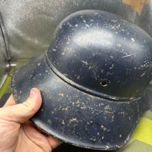 Charger l'image dans la galerie, Original WW2 German Luftshutz Helmet Complete with Liner & Chinstrap