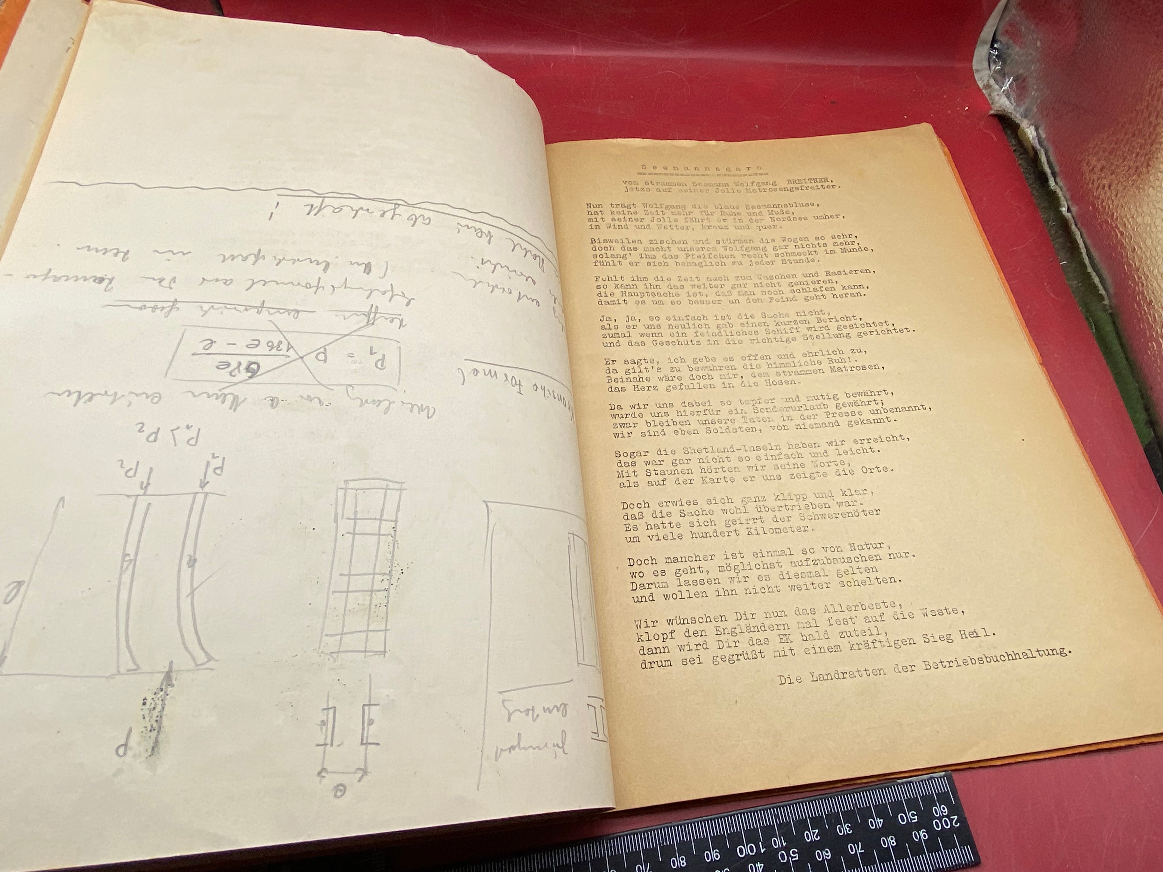 Interesting WW2 German 1940 Feldpost / Musicians Regiment Booklet - The Militaria Shop